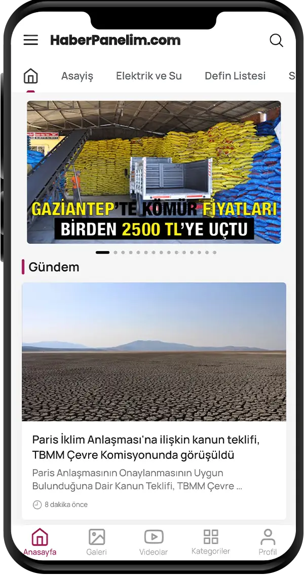 HaberPanelim Android haber uygulaması ana ekranı