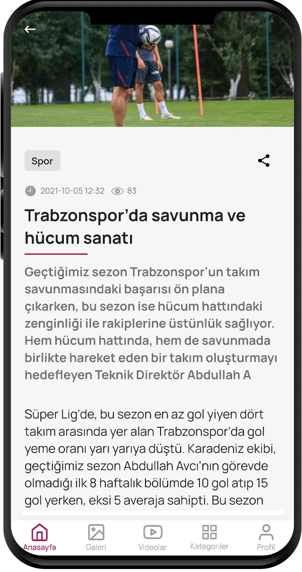 HaberPanelim Android uygulaması haber listesi ekranı